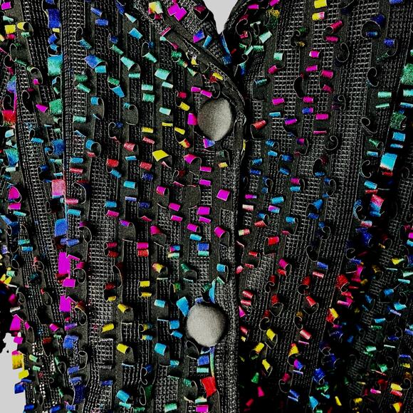 Weavz Rainbow Ribbon Jacket Vintage XL - Picture 4 of 10